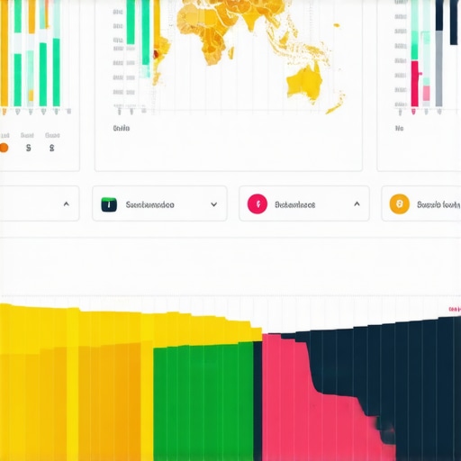 Screenshot of a comprehensive local SEO analytics dashboard showing maps, rankings, and performance metrics