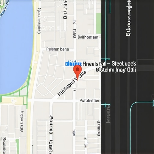 Geospatial AI in Local SEO Visual representation of geospatial AI technology applied to local search optimization