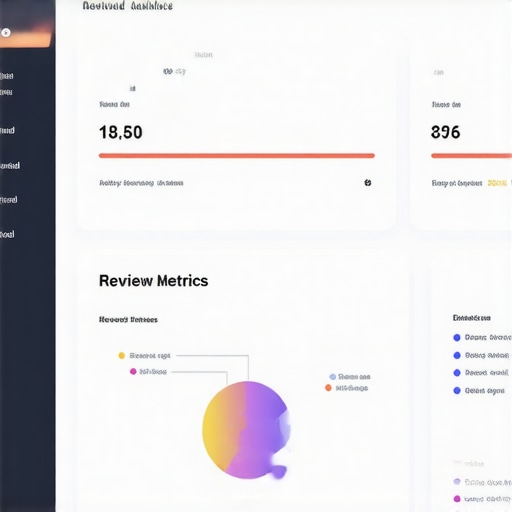 Local SEO Analytics Dashboard Screenshot of local SEO analytics dashboard tracking Google My Business metrics and keyword rankings