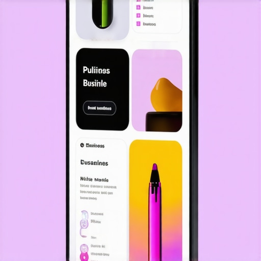 Mobile-Friendly Local Business Website Smartphone displaying a fast, mobile-optimized local business website with clear navigation