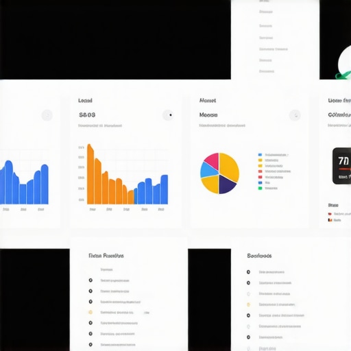 AI-Driven Local SEO Dashboard A futuristic dashboard displaying analytics and maps for local SEO optimization.