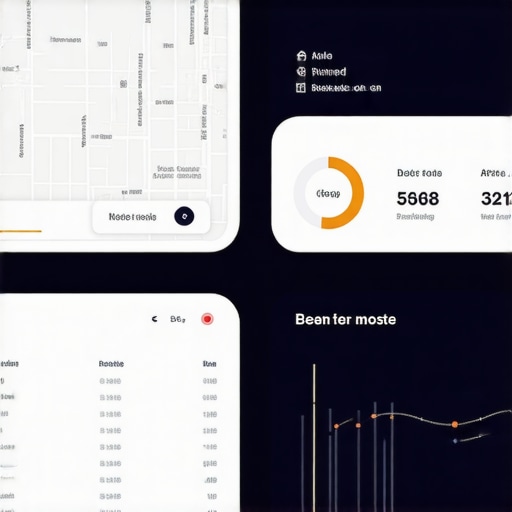 Dashboard displaying geospatial analytics, voice search trends, and AR engagement metrics for local SEO
