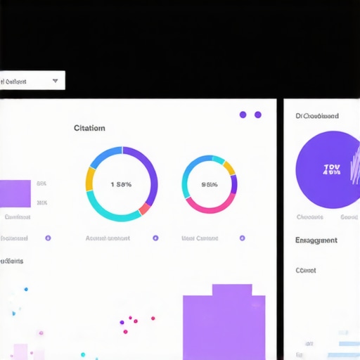 Detailed local SEO analytics interface with graphs and data points.