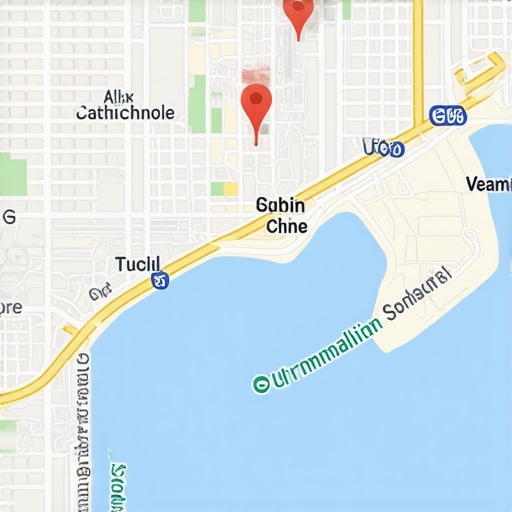 Geospatial Data Insights in Local SEO Map with detailed demographic and foot traffic analytics