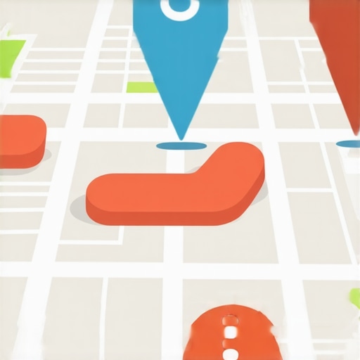 Hyper-Local Geofencing in Action City map with geofencing zones and marketing icons representing hyper-local signals.