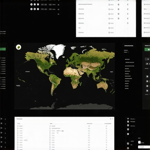 Local SEO Data Analytics Dashboard Screenshot of local SEO analytics dashboard with maps and data