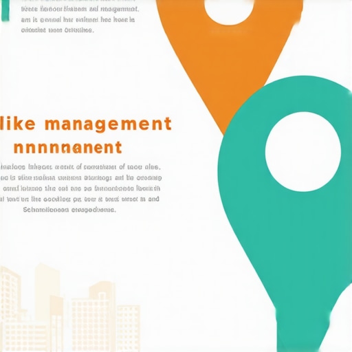 Infographic depicting advanced local SEO tactics including schema markup, review optimization, and community engagement