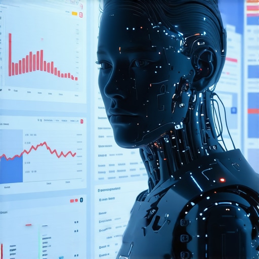 AI Data Analytics for Local SEO A high-tech digital dashboard displaying local search analytics driven by AI technology