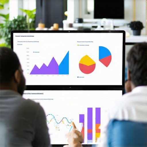 Data-Driven Local SEO Strategy Team analyzing SEO analytics dashboards showing maps, graphs, and performance metrics for local search optimization.