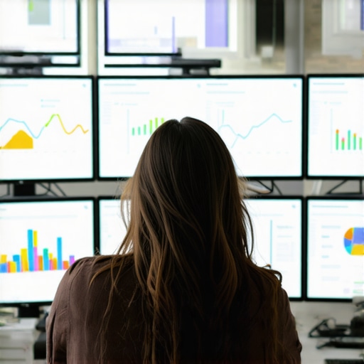 SEO expert reviewing local search analytics with maps and graphs