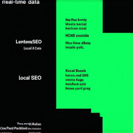 Integrated Data and AI in Local SEO Infographic illustrating real-time analytics, AI modeling, and local SEO tactics driving Map Pack rankings