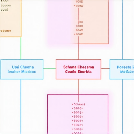 Diagram showcasing schema markup elements for local business optimization