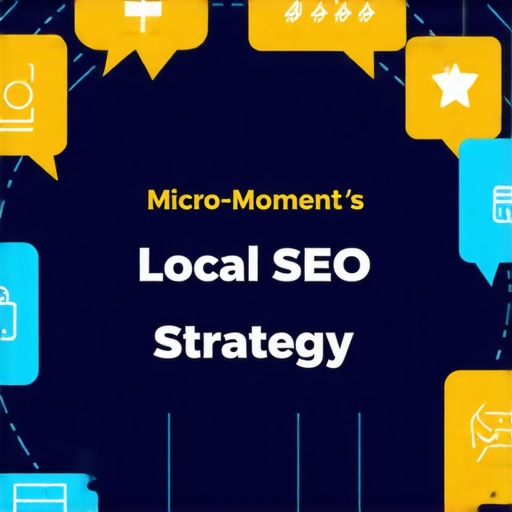Visual Guide to Micro-Moments in Local SEO Infographic showing micro-moments like directions, reviews, and instant services in local search