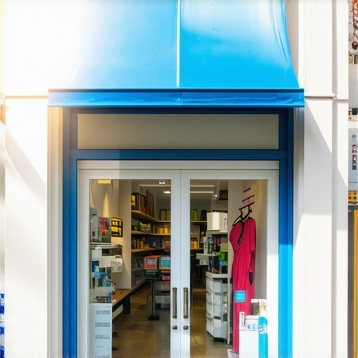 3D Storefront Scan with AR A realistic 3D scan of a store with augmented reality features showcasing visual signals for Google Maps ranking.