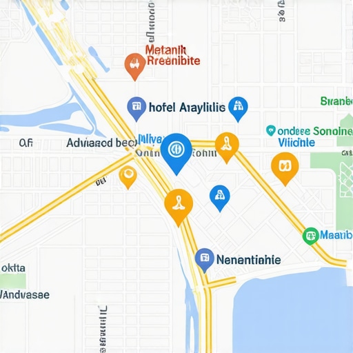 Advanced Local SEO Strategies on Digital Maps Illustration of a digital map showing local businesses, analytics, and optimization signals to represent sophisticated map pack ranking tactics.