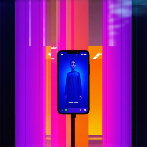 A storefront enhanced with AR features showcasing real-time stock and interactive branding.