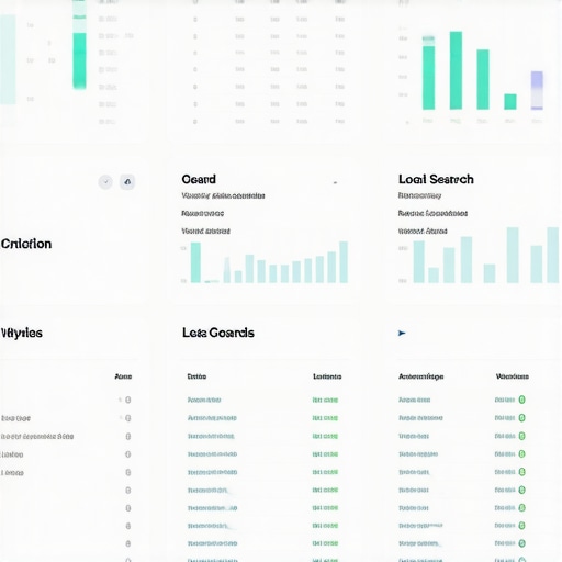 Data-Driven Local SEO Strategies Graphical user interface showing local search and analytics dashboards.