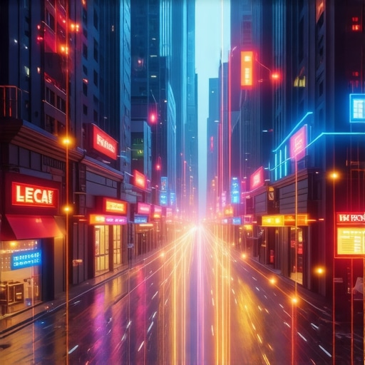 Future of Local Search with AR and IoT Integration Cityscape illustrating augmented reality storefronts and digital signals in advanced local SEO