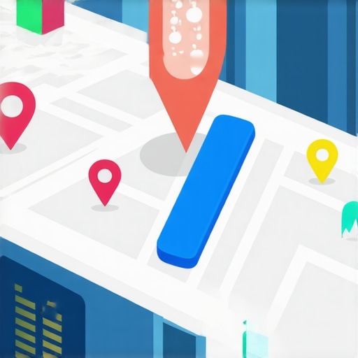 A digital map illustrating real-time signals, augmented reality overlays, and local business prominence.