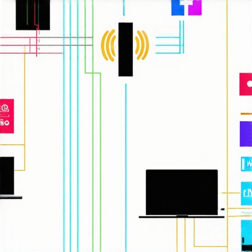 Multidimensional Local Signals Integration Diagram showing how IoT sensors, AR technology, and social media data combine to influence local search rankings