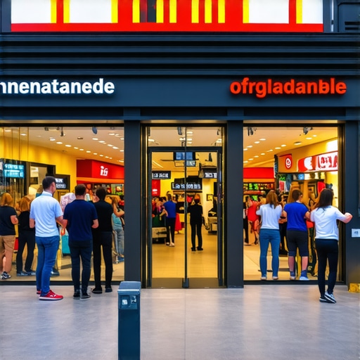 Digital virtual tour showcasing a busy local storefront with engaging visuals