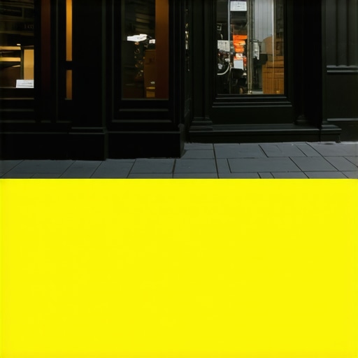 Augmented reality overlay displaying local storefronts and events in a city