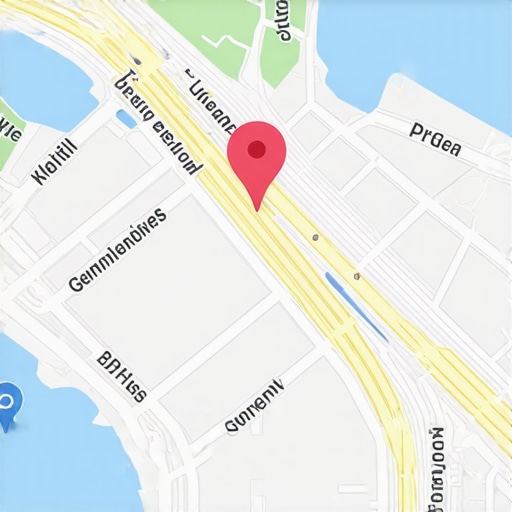 Advanced Local Search Interface with AR and AI Interactive digital map demonstrating augmented reality and AI-enhanced local search features.