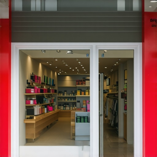 3D storefront scan with augmented reality overlays showcasing innovative local search optimization