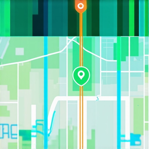 A futuristic digital map with AI overlays showing emerging signals for local SEO