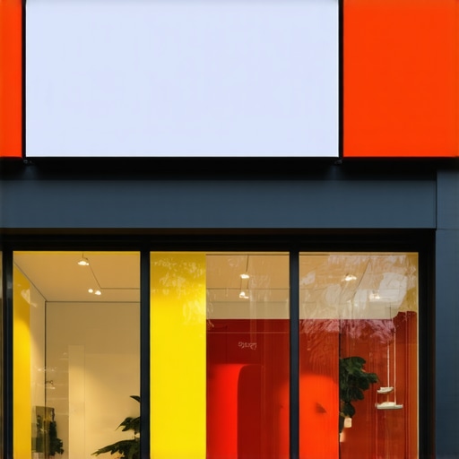 Modern storefront with specialized signage and interior displays representing industry niche.