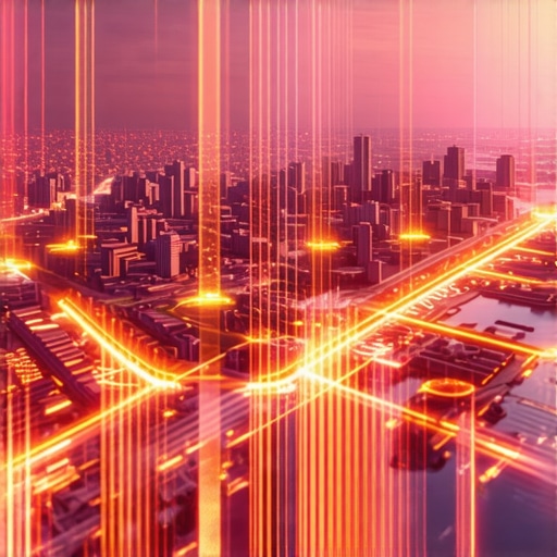 Futuristic city illustrating advanced geospatial and quantum data integration for local SEO