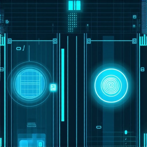 A modern storefront with augmented reality and biometric verification technology to boost local search rankings.