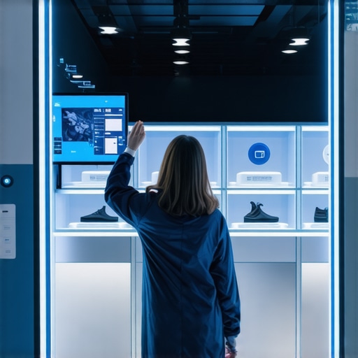 Smart storefront with augmented reality enhancements and environmental sensors