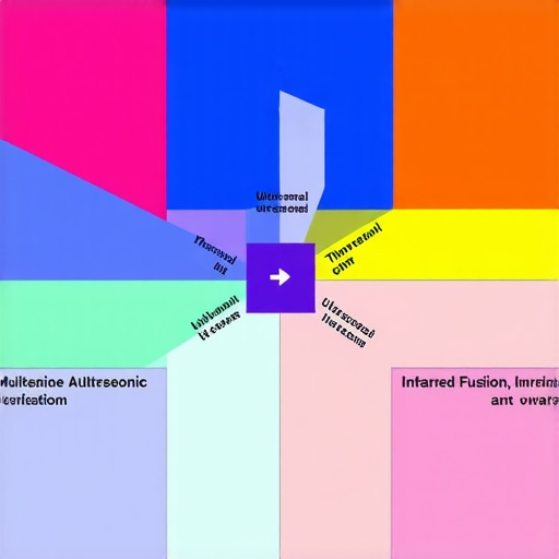 Diagram illustrating multiple sensors integrating data for enhanced location accuracy