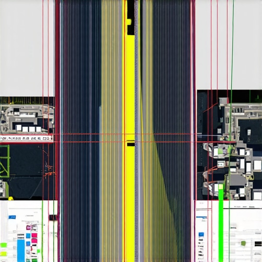 Futuristic cityscape with digital data overlays depicting spatial AI signals and navigation analytics.