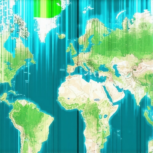 Interactive Local Data Analytics Dashboard A digital map interface highlighting real-time local SEO data and signals