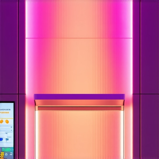 Multisensory Business Entrance Strategy Storefront entrance with advanced sensory marketing features including lighting, scents, and digital displays.