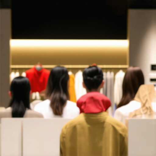 Sensor Technologies in Retail Environment Retail store with sensors and beacons tracking customer behavior.