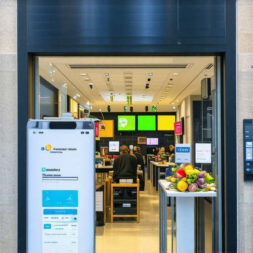 Sensors and IoT Data Enhancing Local Search Storefront equipped with sensors capturing foot traffic and environmental signals